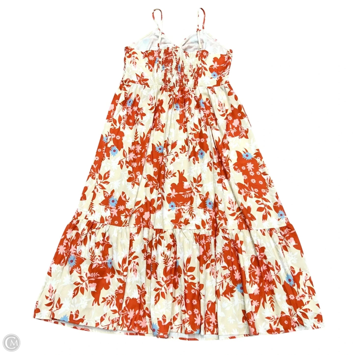 Dress Casual Maxi By Grace Karin In Orange & Tan, Size: 2x