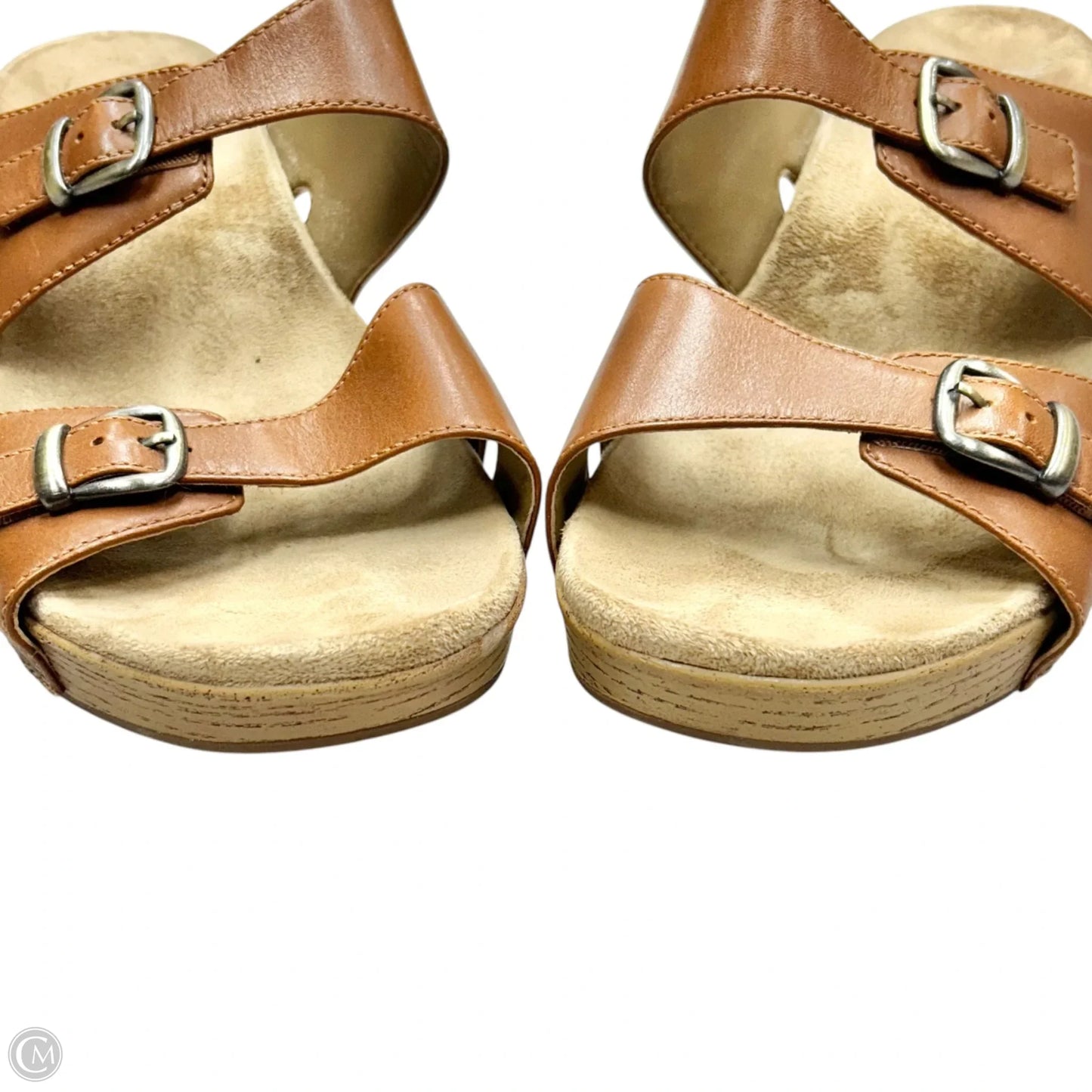 Sandals Heels Wedge By Dansko In Brown, Size: 11.5