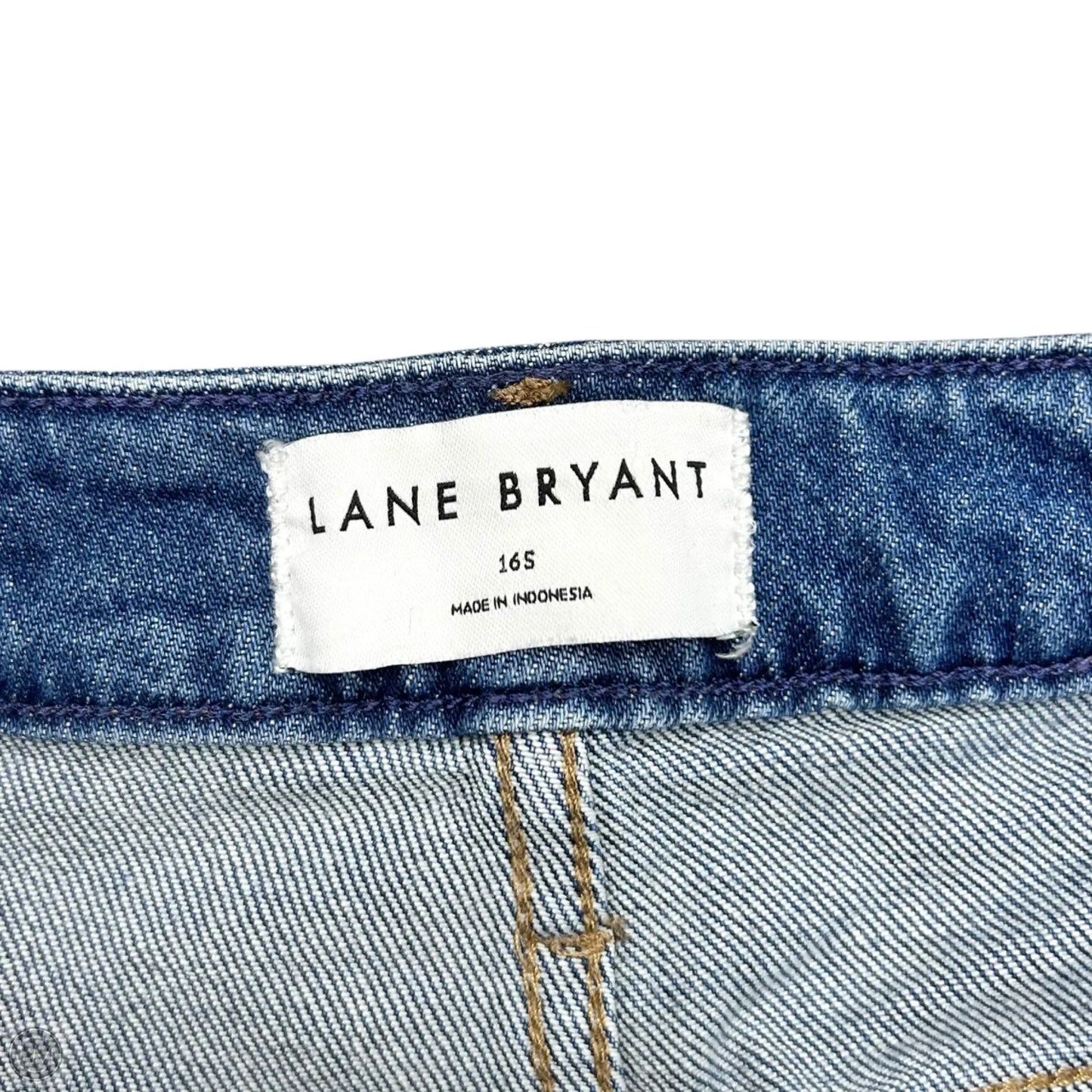 Jeans Wide Leg By Lane Bryant In Blue Denim, Size: 16s