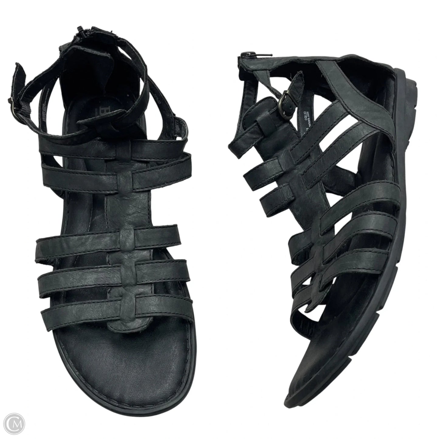 Sandals Flats By Born In Black, Size: 11
