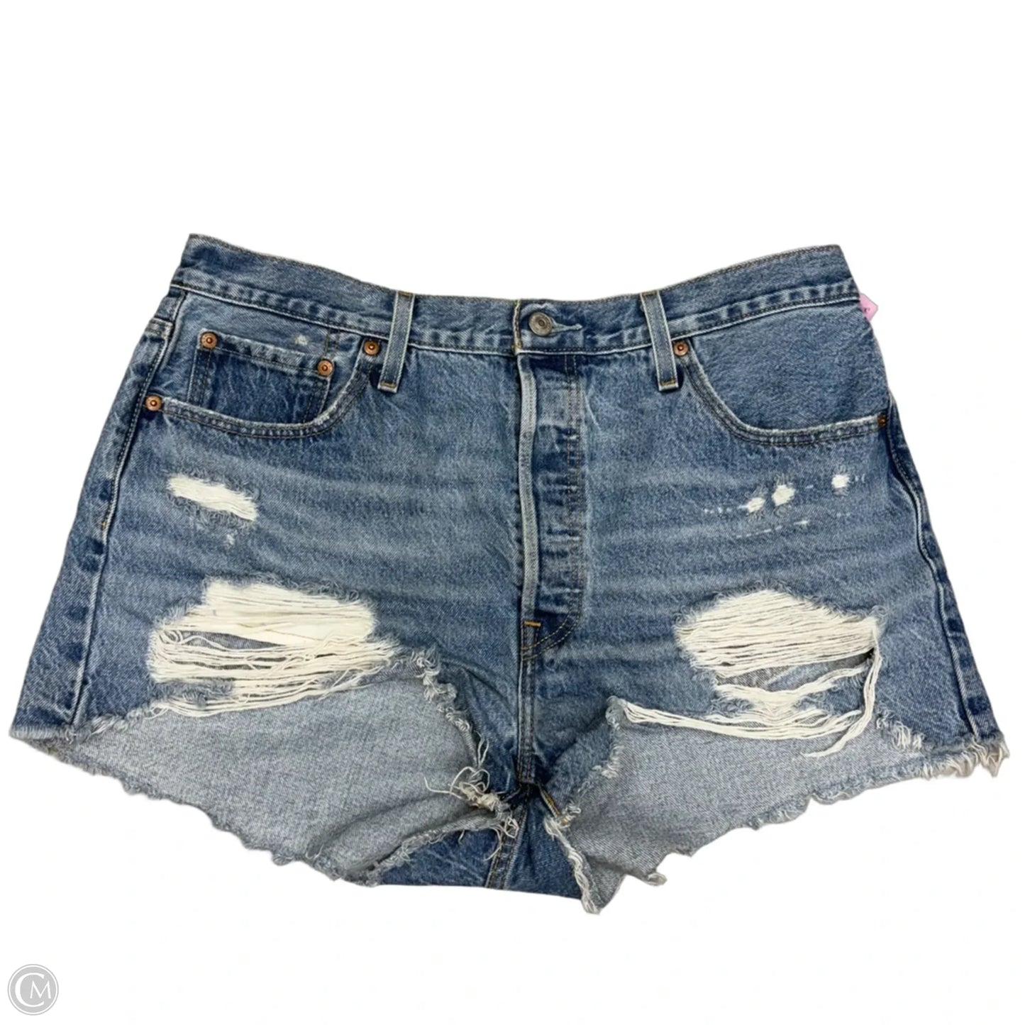 Shorts By Levis In Blue Denim, Size: 18
