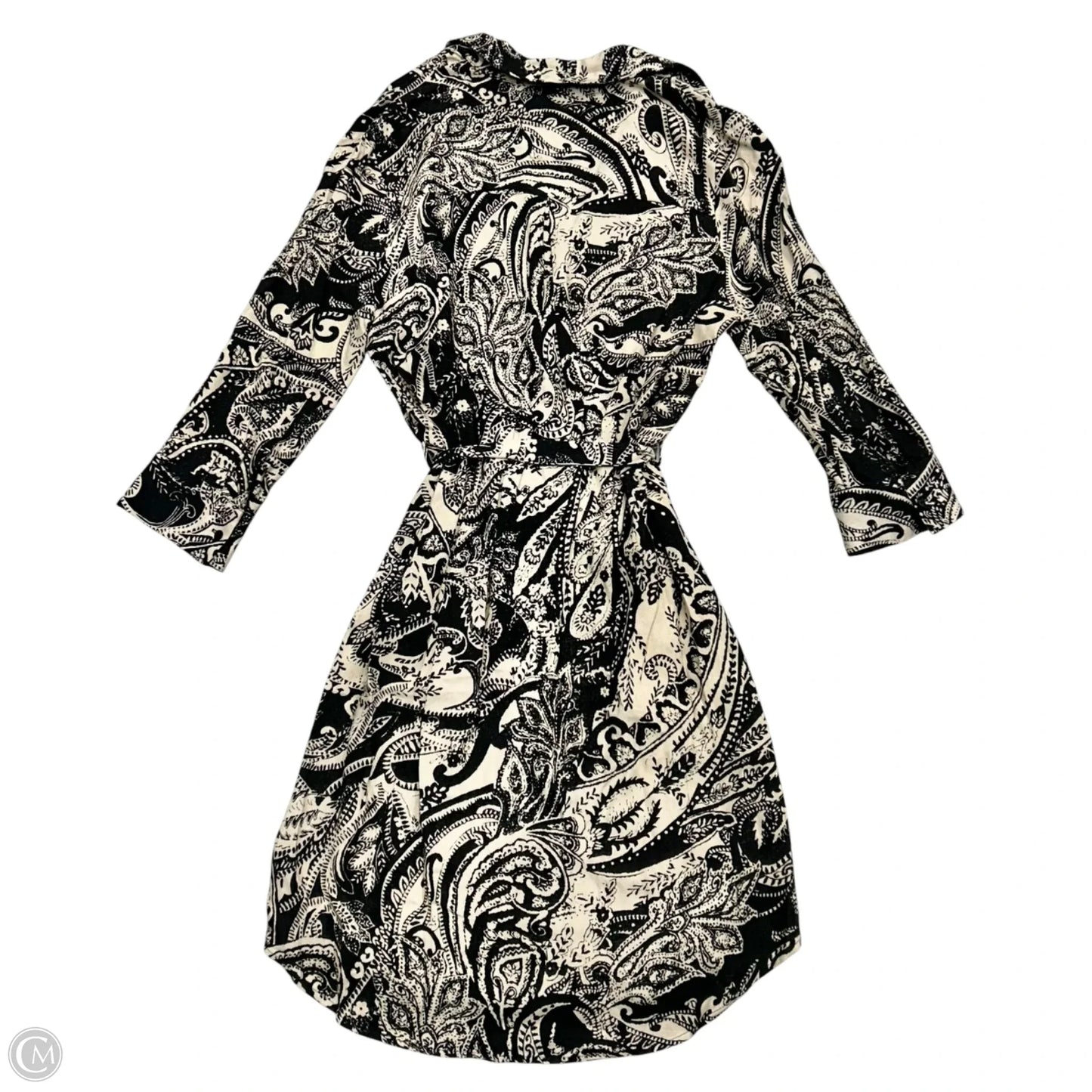 Dress Casual Midi By L Agence In Black & Tan, Size: Xs