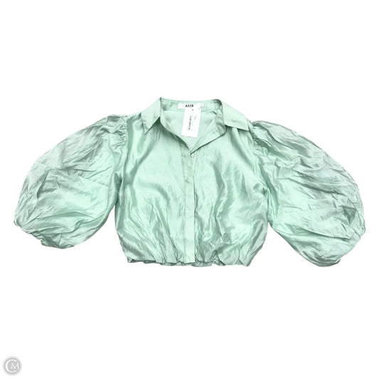 Top Long Sleeve By Astr In Green, Size: Xs