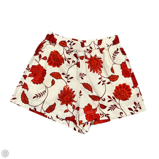 Shorts By Tanya Taylor In Cream & Red, Size: Xs