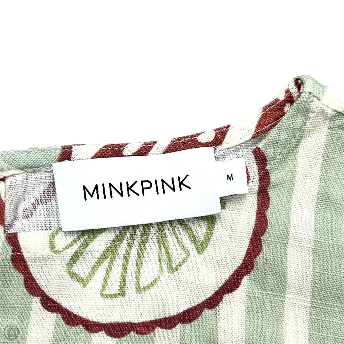 Dress Casual Short By Minkpink In Green & Red, Size: M