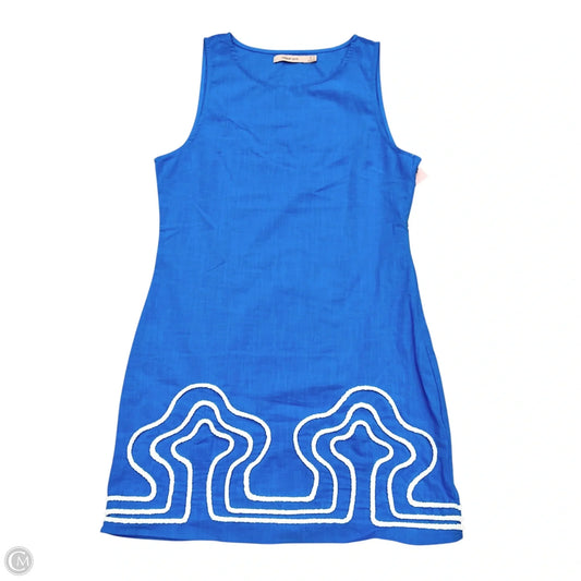 Dress Casual Short By Mister Zimi In Blue & White, Size: S