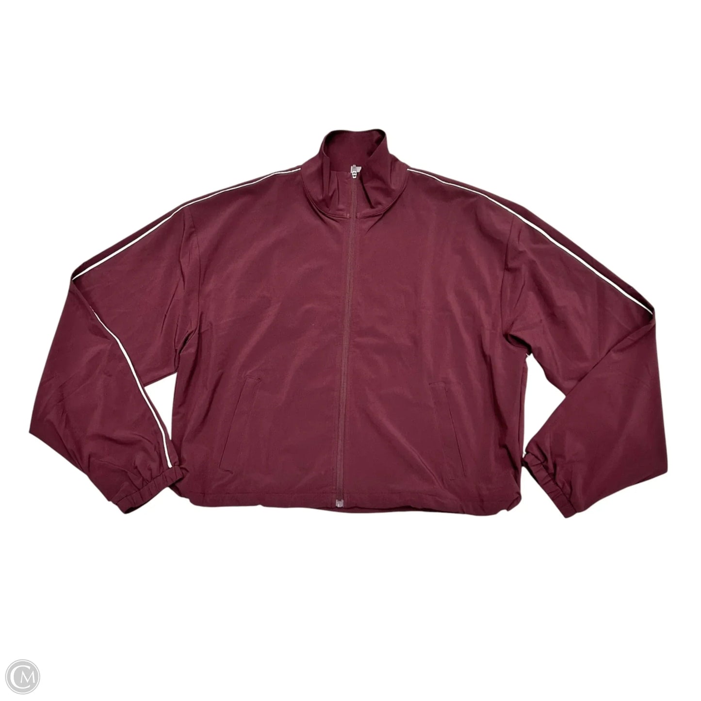 Athletic Jacket By Beyond Yoga In Maroon, Size: S