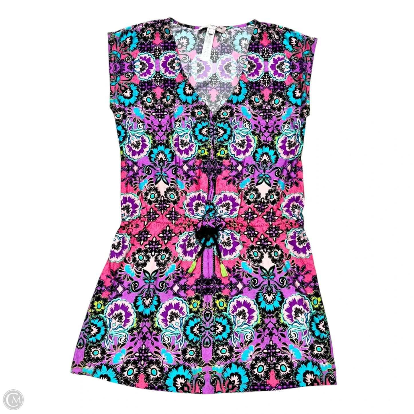 Swimwear Cover-up By Nanette Lepore In Blue & Purple, Size: S