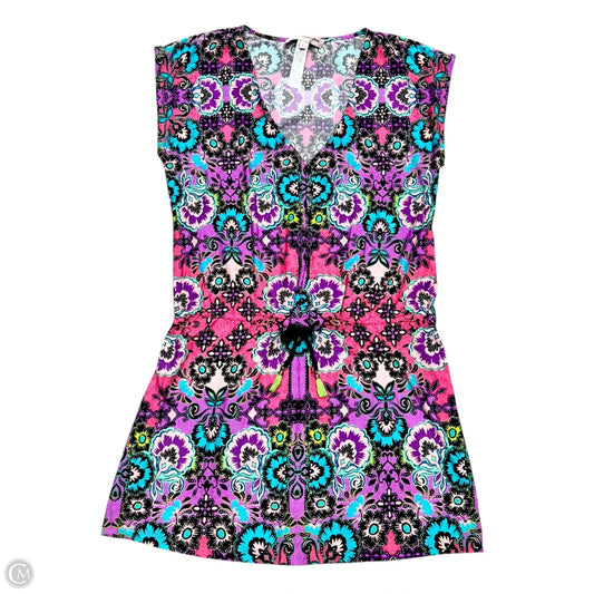 Swimwear Cover-up By Nanette Lepore In Blue & Purple, Size: S