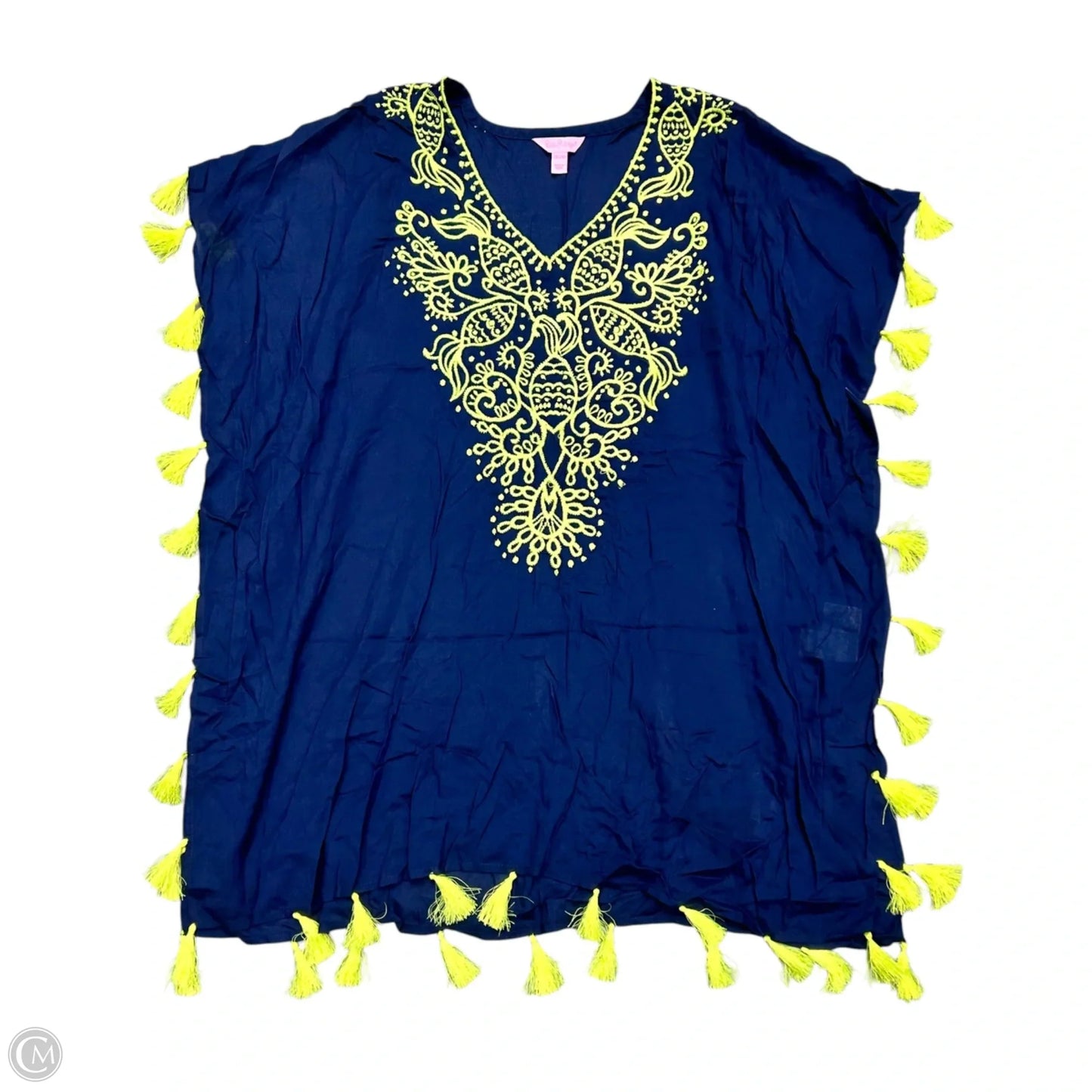 Swimwear Cover-up Designer By Lilly Pulitzer In Blue & Green, Size: Xxs/xs