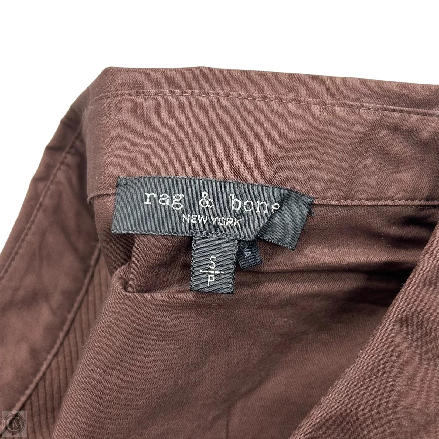 Top Short Sleeve By Rag And Bone In Brown, Size: S