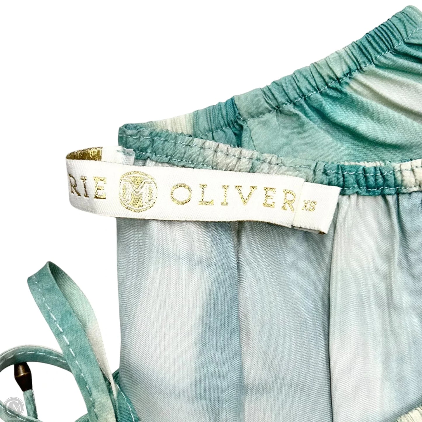 Top Long Sleeve By Marie Oliver In Blue & Cream, Size: Xs