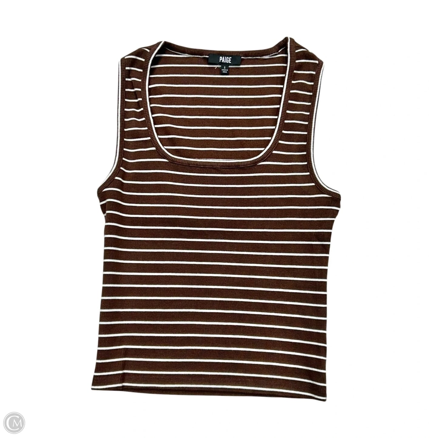 Tank Top By Paige In Brown & White, Size: S