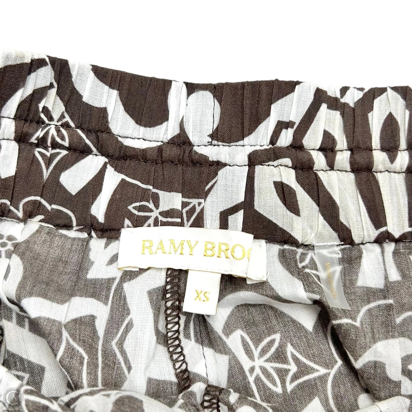 Shorts By Ramy Brook In Brown & White, Size: Xs