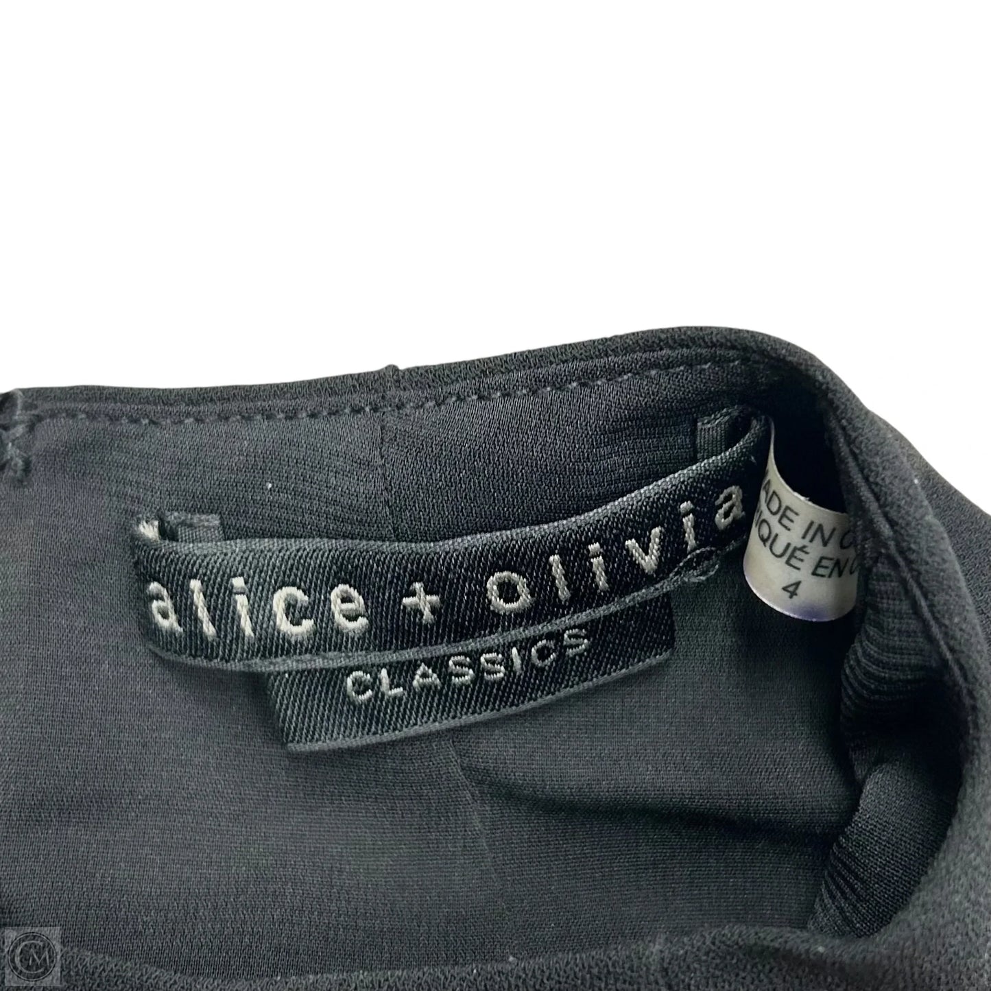 Romper Designer By Alice + Olivia In Black, Size: S