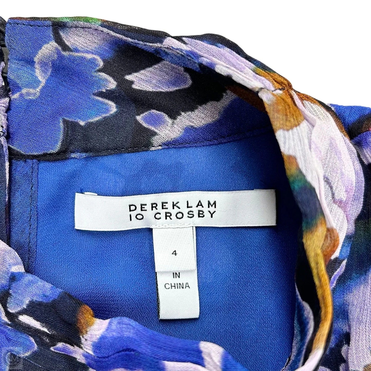 Dress Designer By Derek Lam In Blue & Purple, Size: S