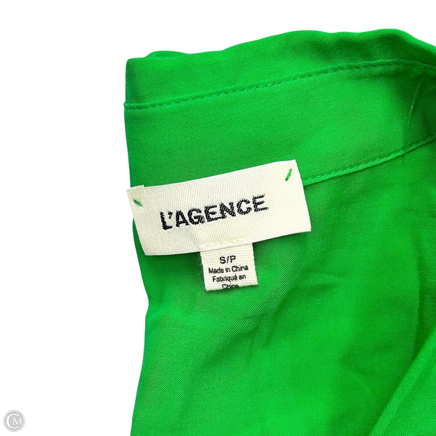 Top Long Sleeve By L Agence In Green, Size: S