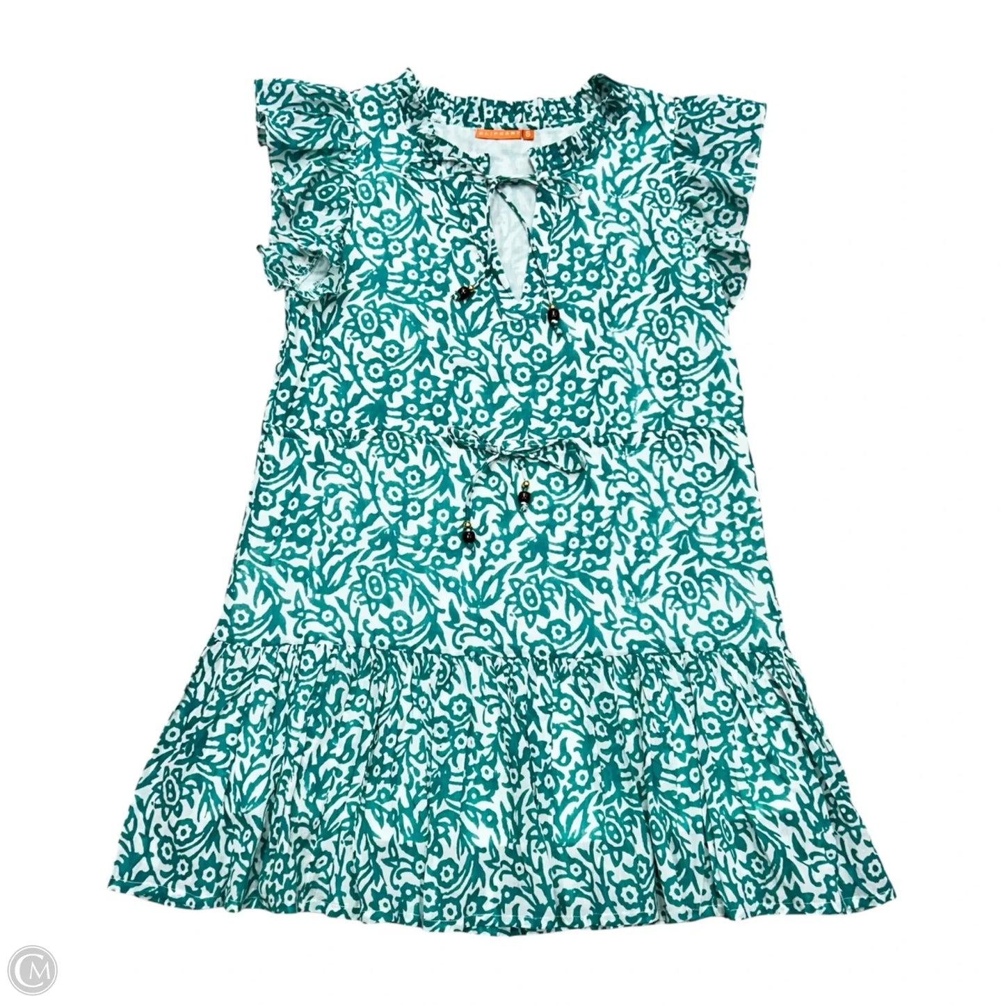 Dress Casual Short By Oliphant In Blue & White, Size: S