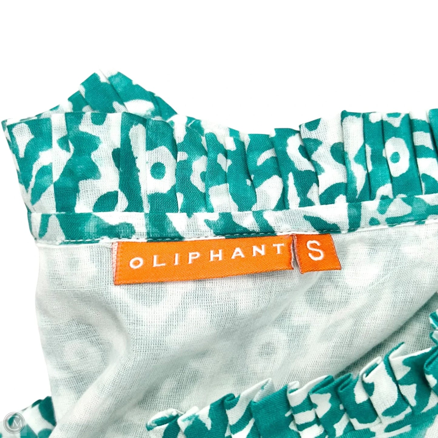 Dress Casual Short By Oliphant In Blue & White, Size: S