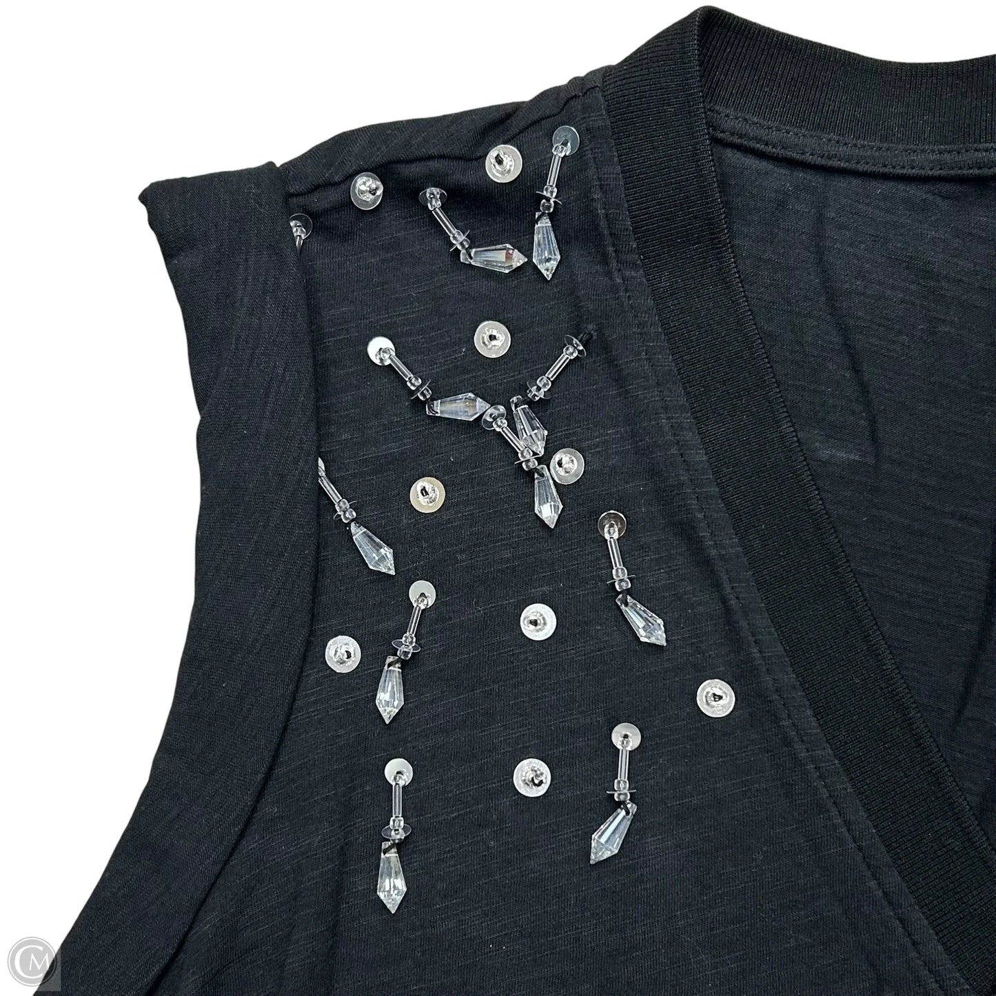 Top Short Sleeve By Cinc A Sept In Black, Size: Xs