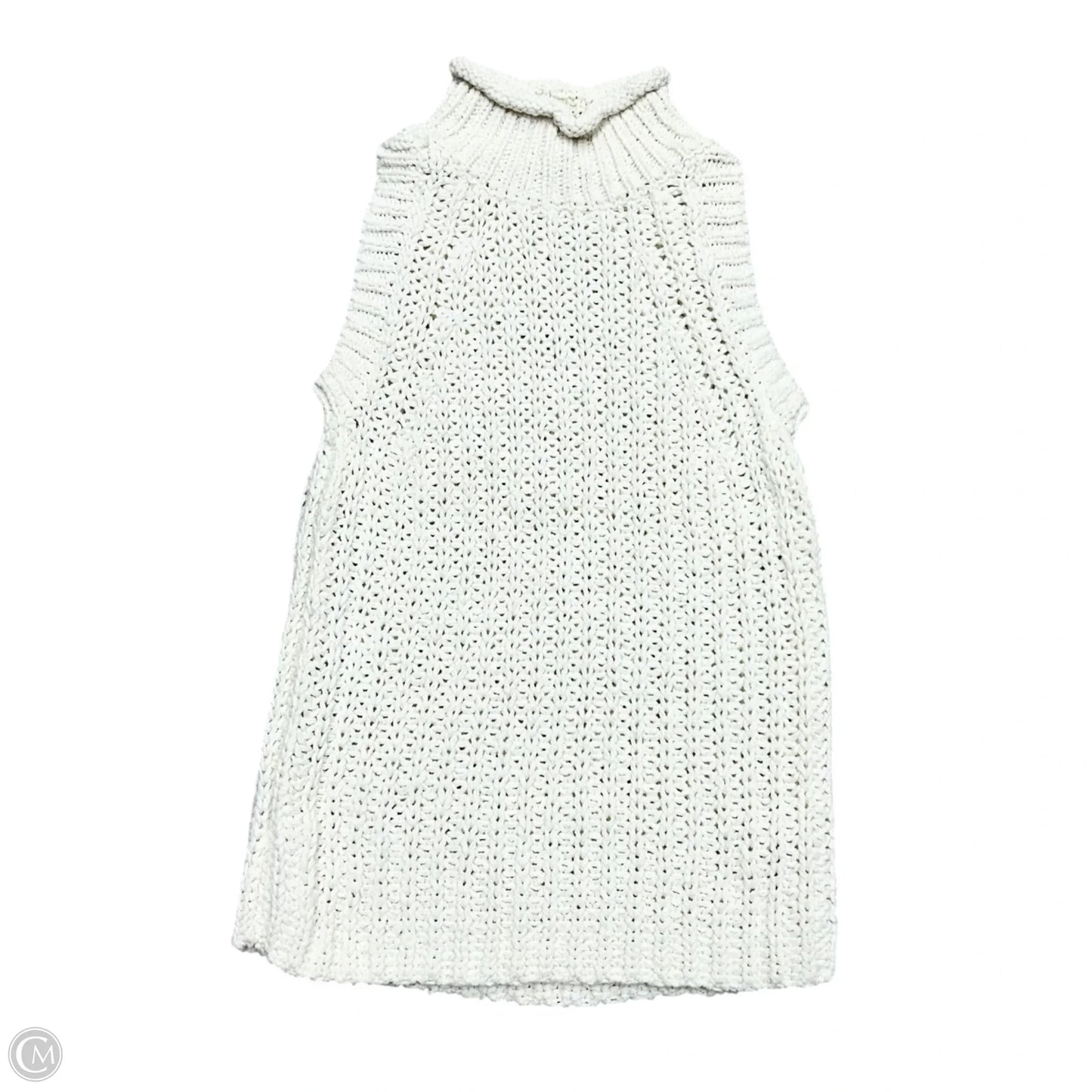 Sweater Short Sleeve By Moth In White, Size: Xs