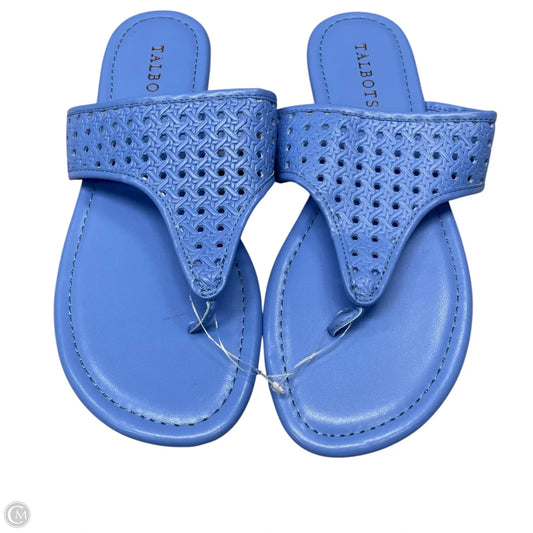 Sandals Flats By Talbots In Blue, Size: 8