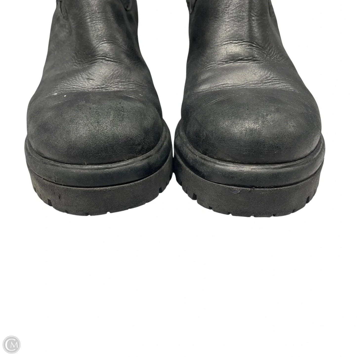 Boots Mid-calf Heels By Anthropologie In Black, Size: 9.5