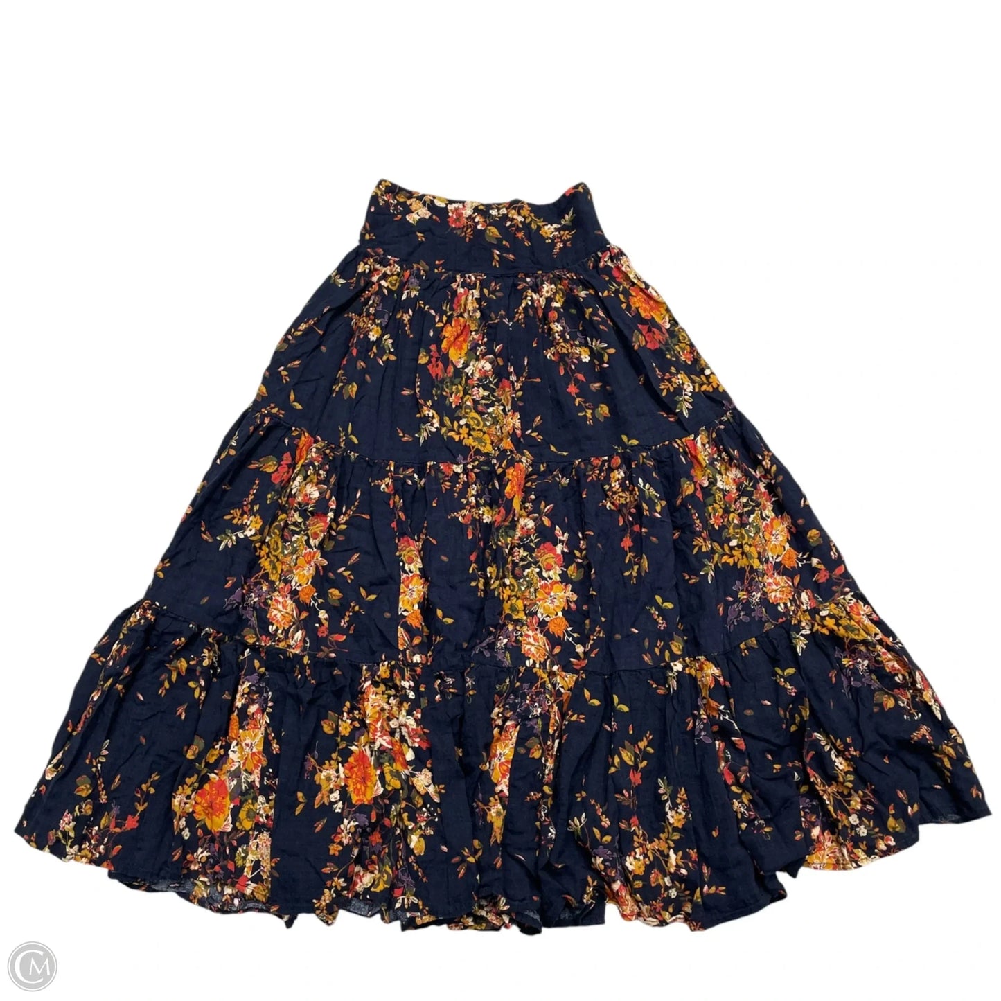 Skirt Maxi By Natural Life In Black & Orange, Size: Xs