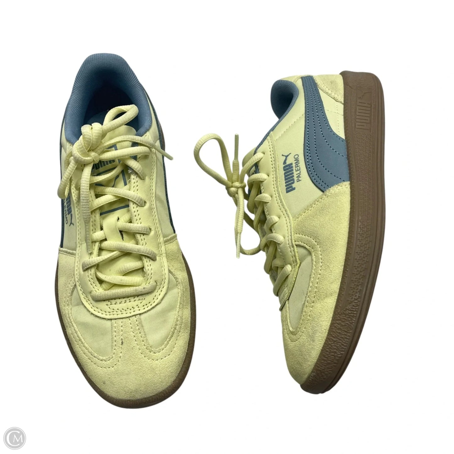 Shoes Hiking By Puma In Blue & Yellow, Size: 6
