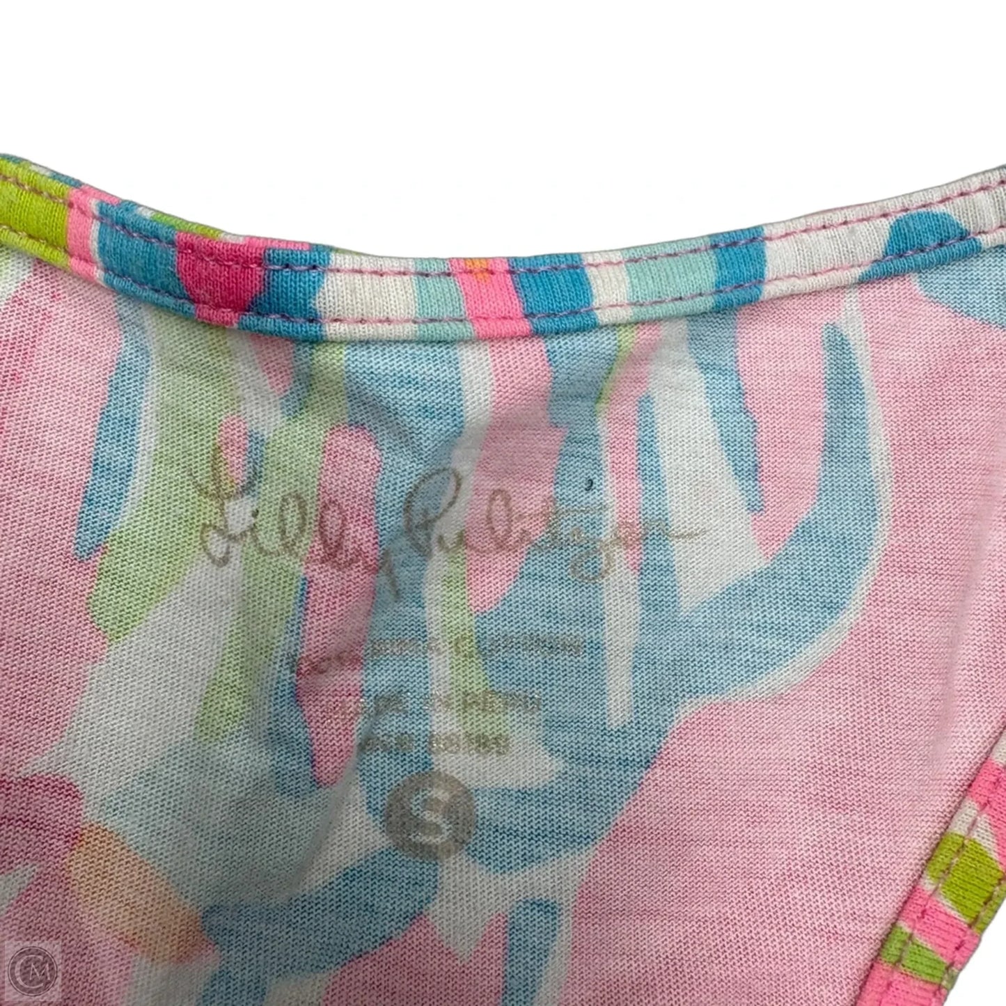 Dress Designer By Lilly Pulitzer In Pink & White, Size: S