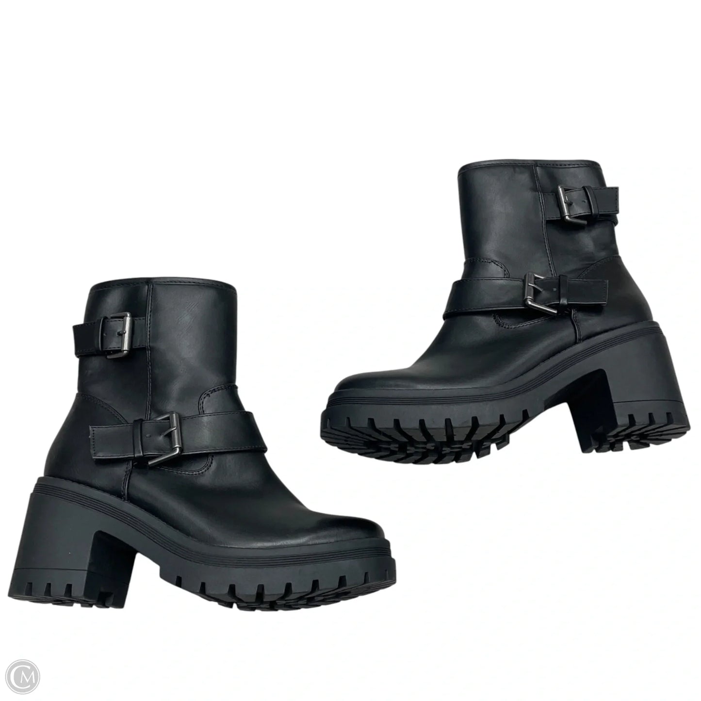 Boots Ankle Heels By Esprit In Black, Size: 7