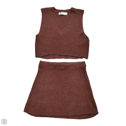 Skirt Set 2pc By Free People In Brown, Size: Xs