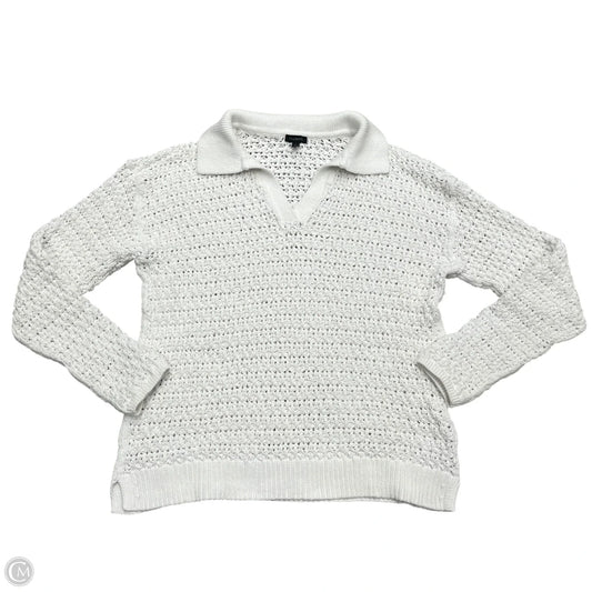 Sweater By Talbots In White, Size: M