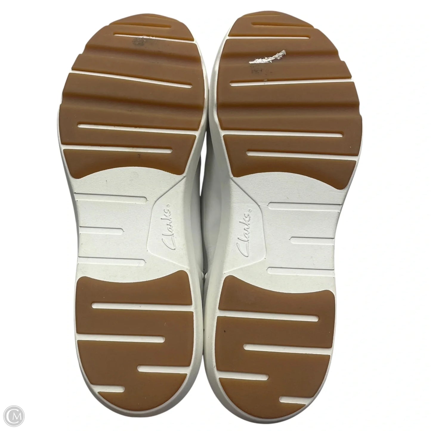 Shoes Sneakers By Clarks In Cream, Size: 12