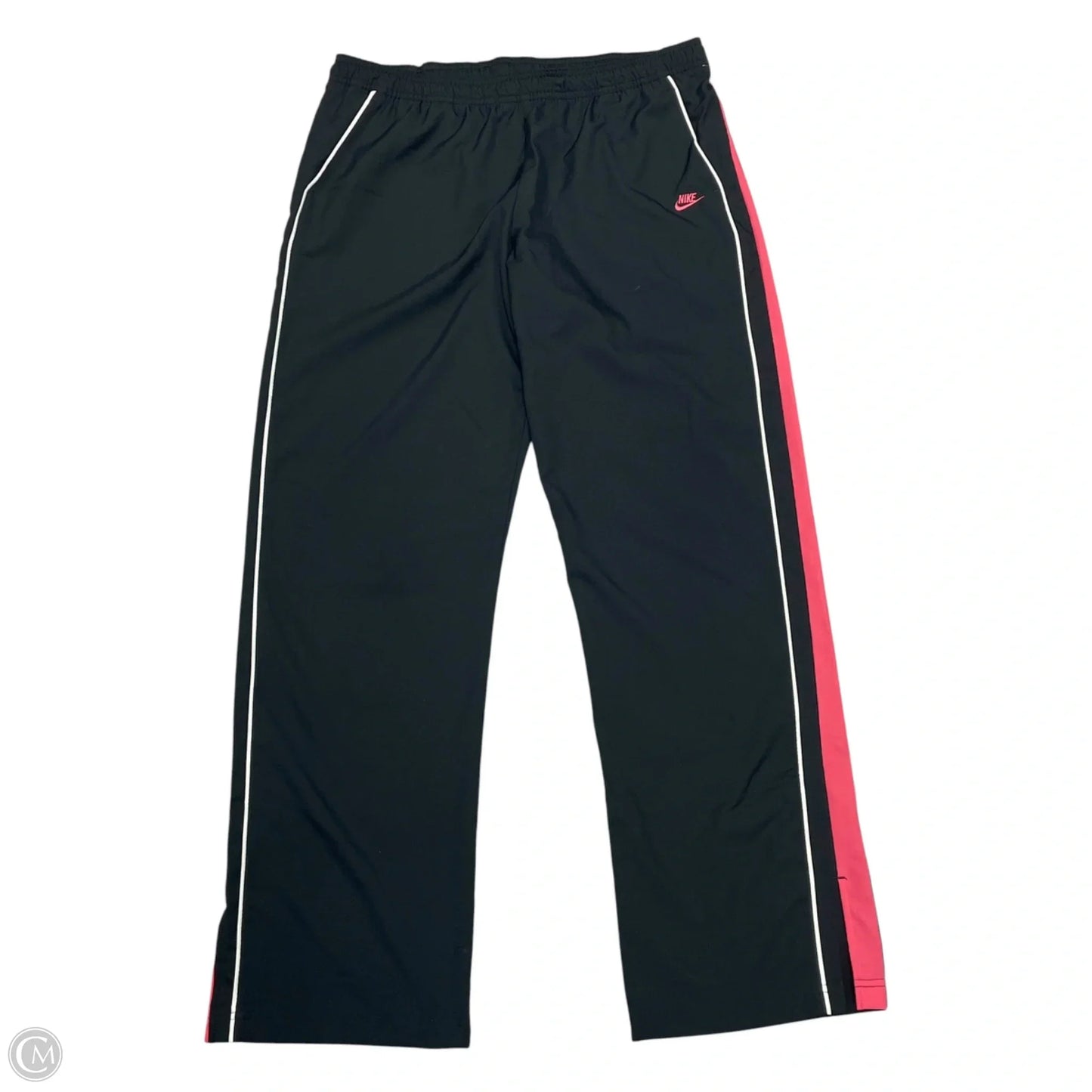 Athletic Pants By Nike Apparel In Black & White, Size: L