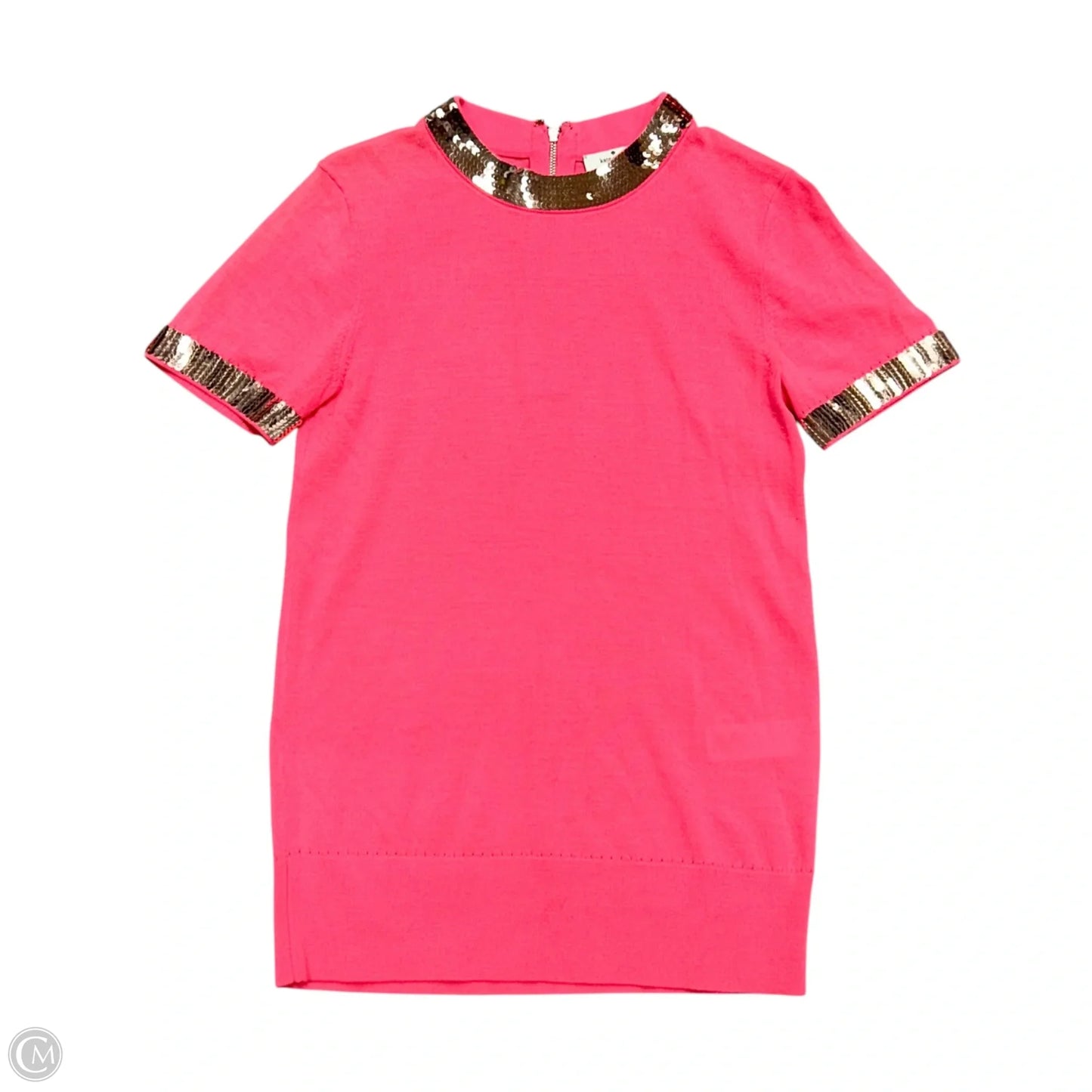 Top Short Sleeve Designer By Kate Spade In Hot Pink, Size: S