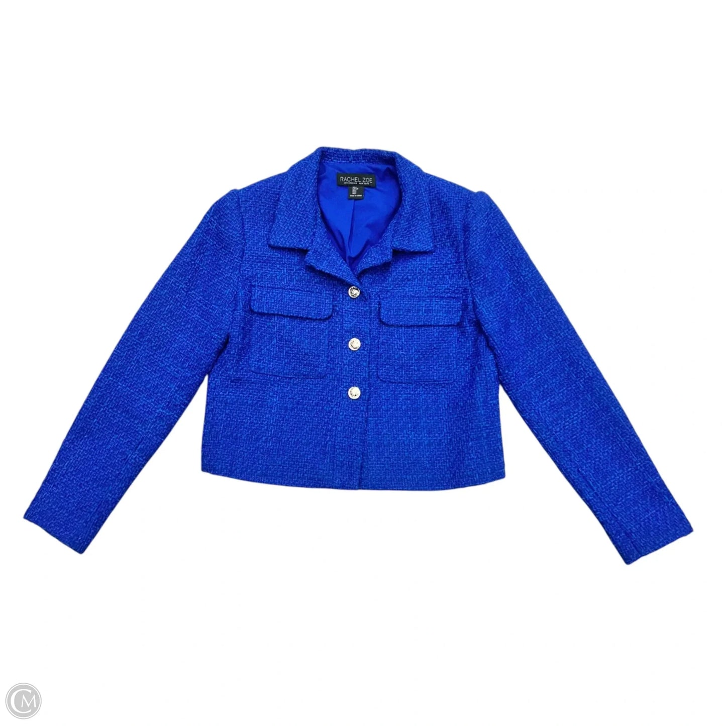 Jacket Shirt By Rachel Zoe In Blue, Size: S