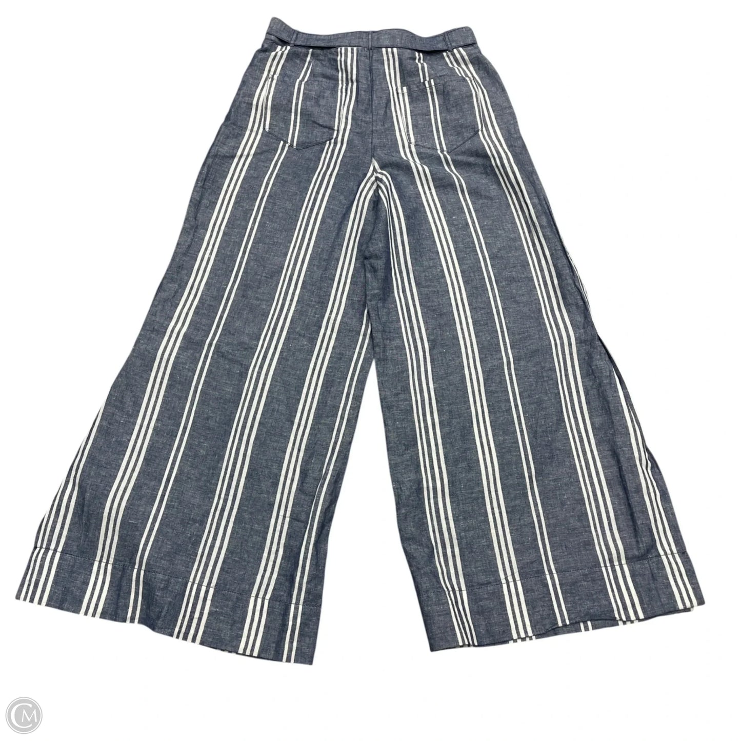 Pants Wide Leg By Anthropologie In Blue & White, Size: 12