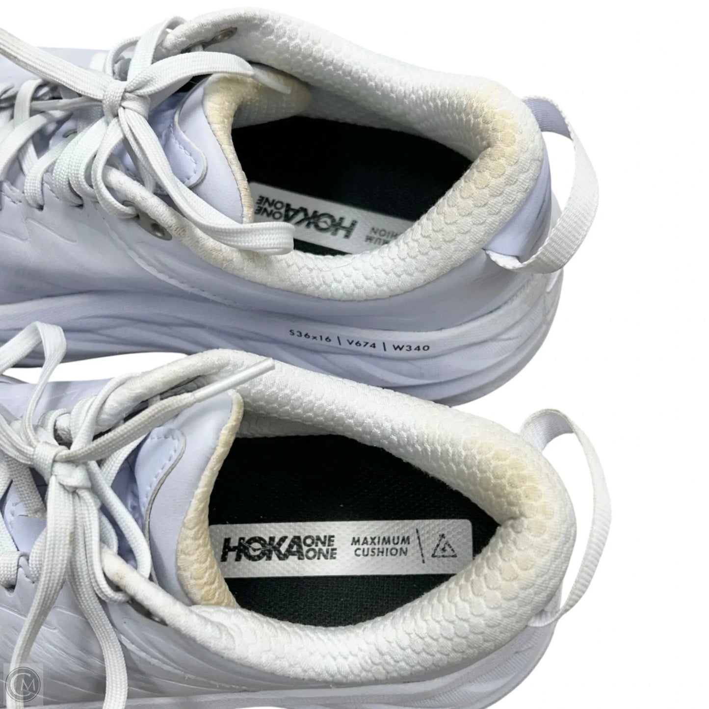 Shoes Athletic By Hoka In White, Size: 8