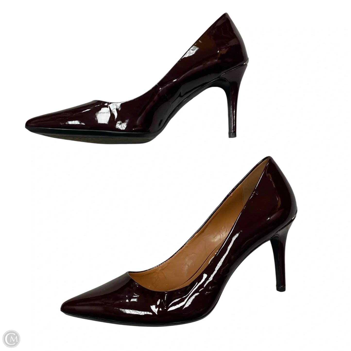 Shoes Heels Stiletto By Calvin Klein In Maroon, Size: 10
