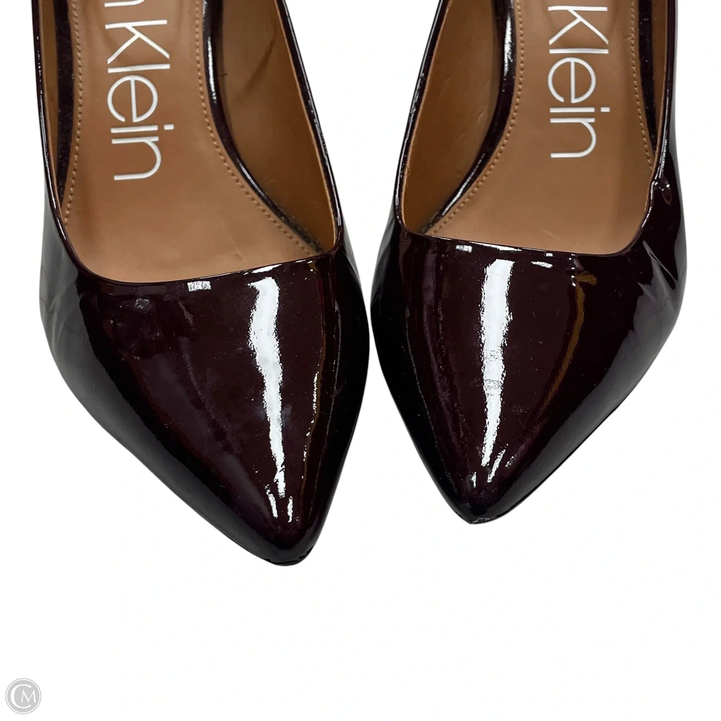 Shoes Heels Stiletto By Calvin Klein In Maroon, Size: 10