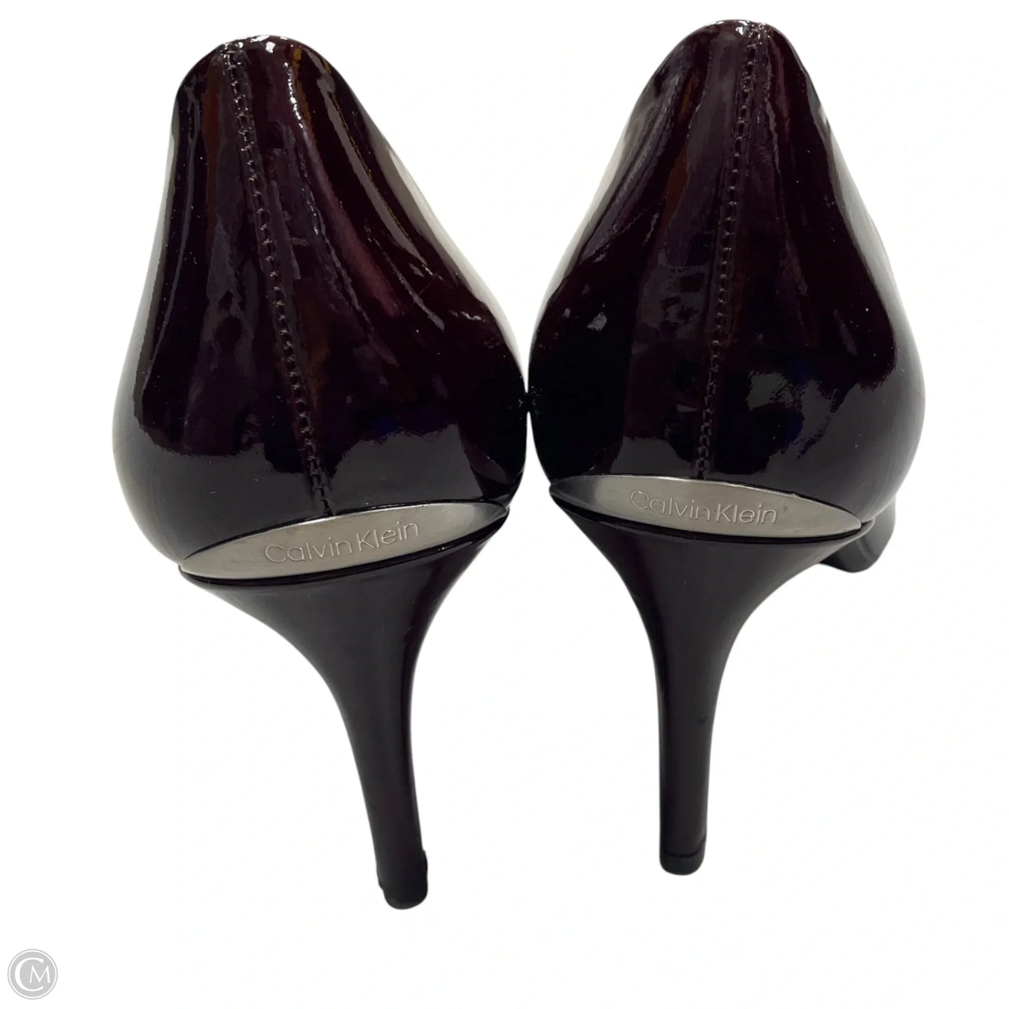 Shoes Heels Stiletto By Calvin Klein In Maroon, Size: 10
