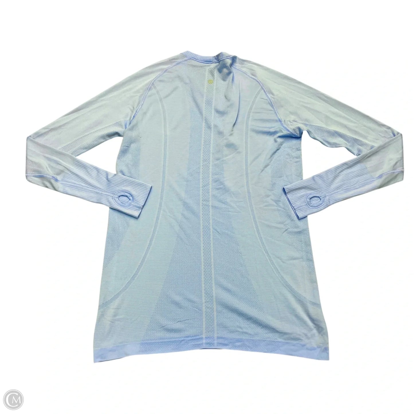 Athletic Top Long Sleeve Crewneck By Lululemon In Blue, Size: L