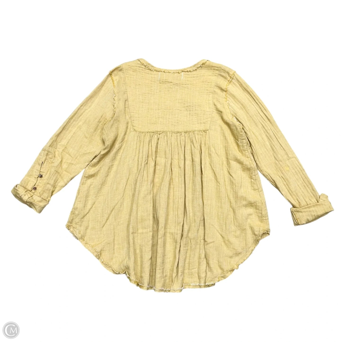 Top Long Sleeve By We The Free In Yellow, Size: L