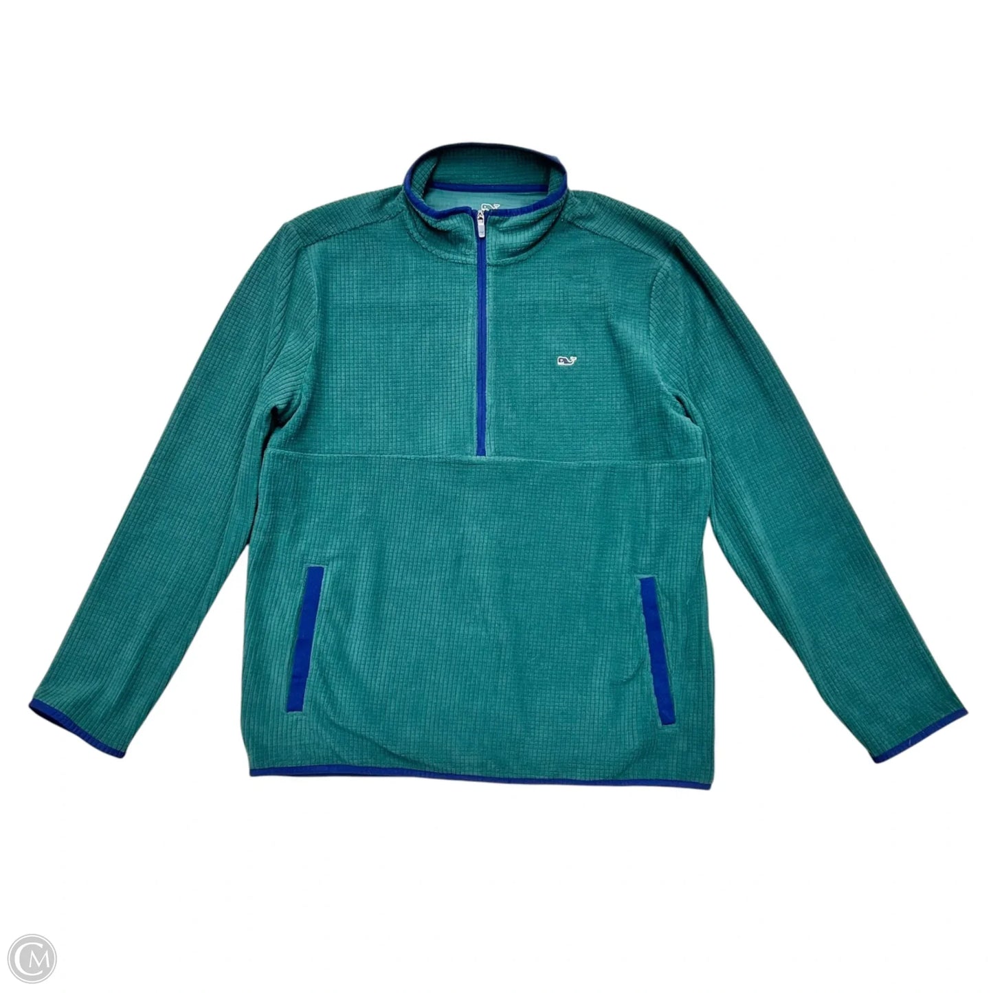 Jacket Fleece By Vineyard Vines In Green, Size: L