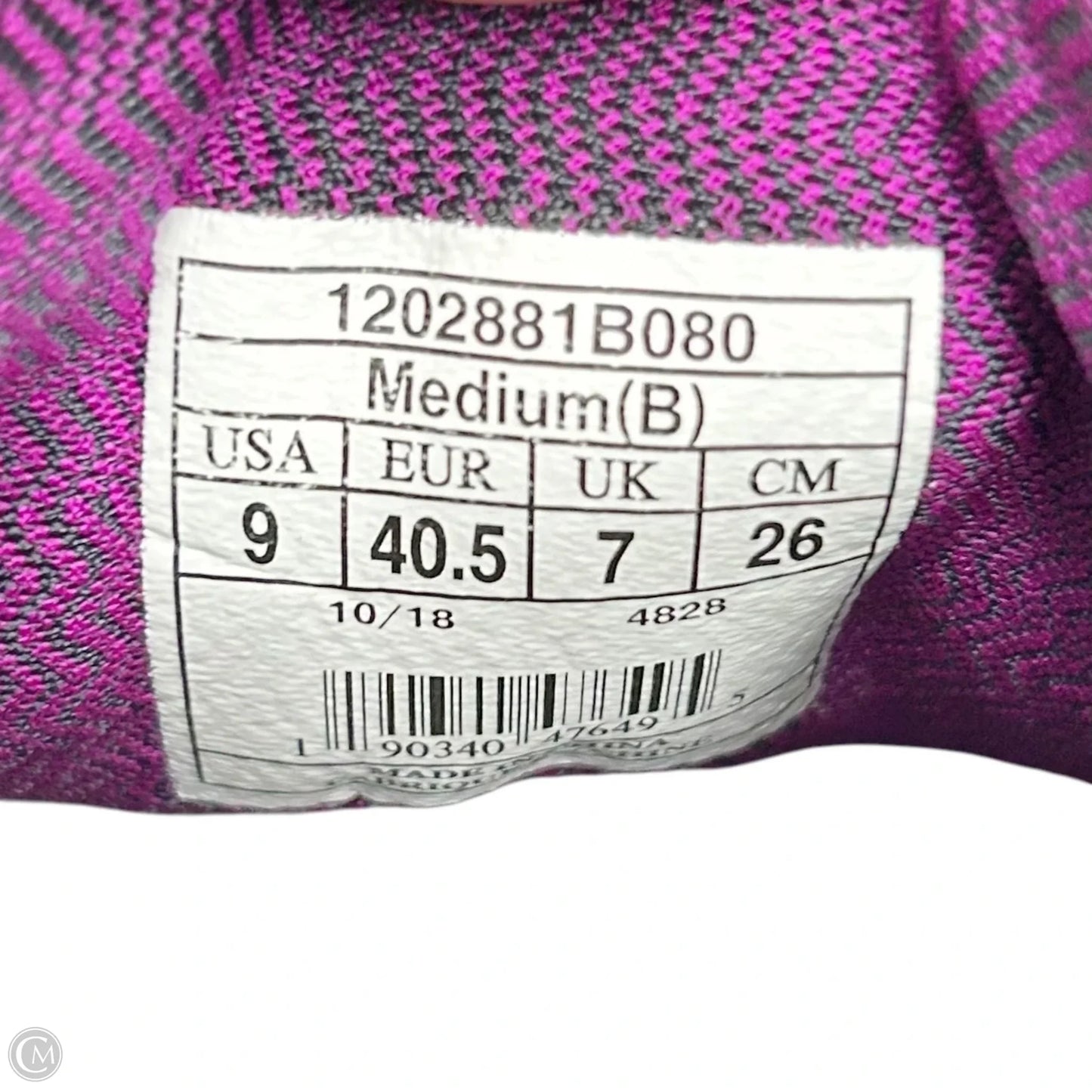 Shoes Athletic By Brooks In Grey & Purple, Size: 9