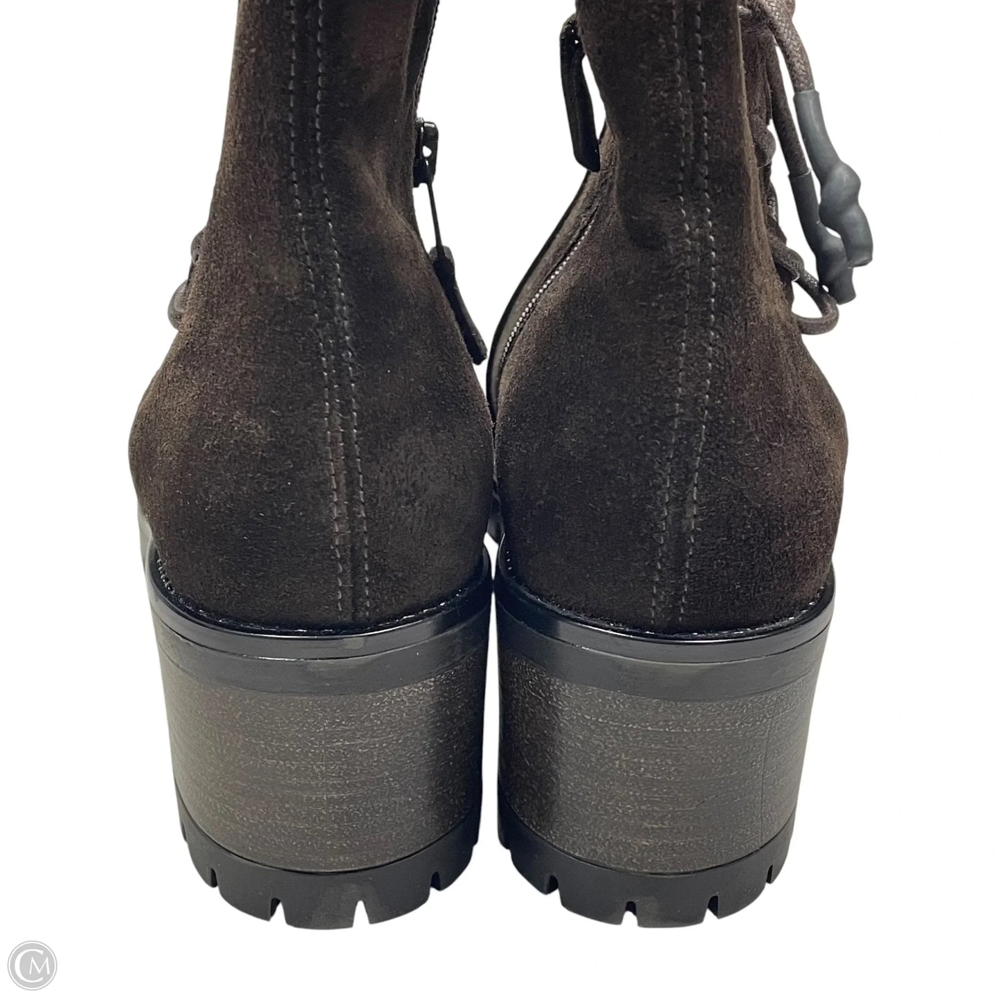 Boots Ankle Heels By Miz Mooz In Brown, Size: 10.5