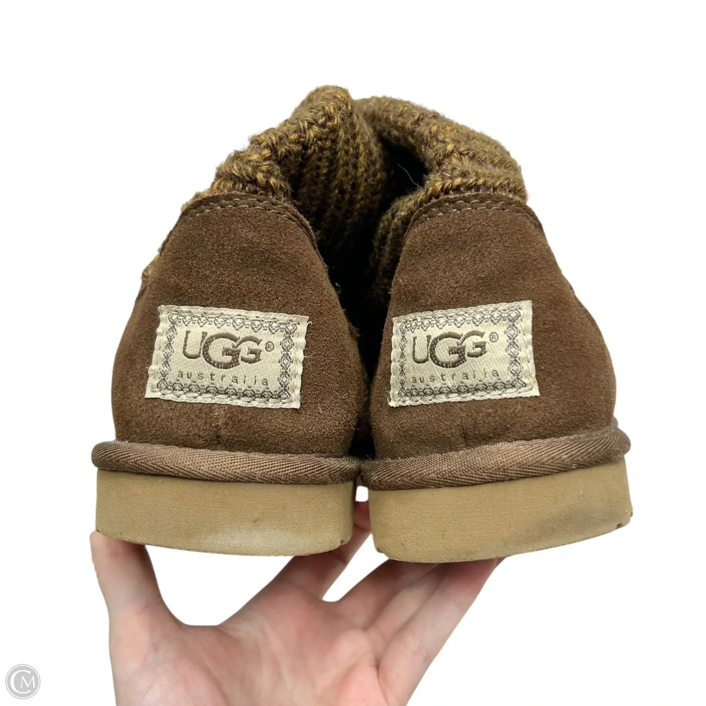Boots Designer By Ugg In Brown, Size: 9