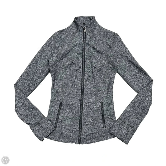 Athletic Jacket By Lululemon In Grey, Size: S