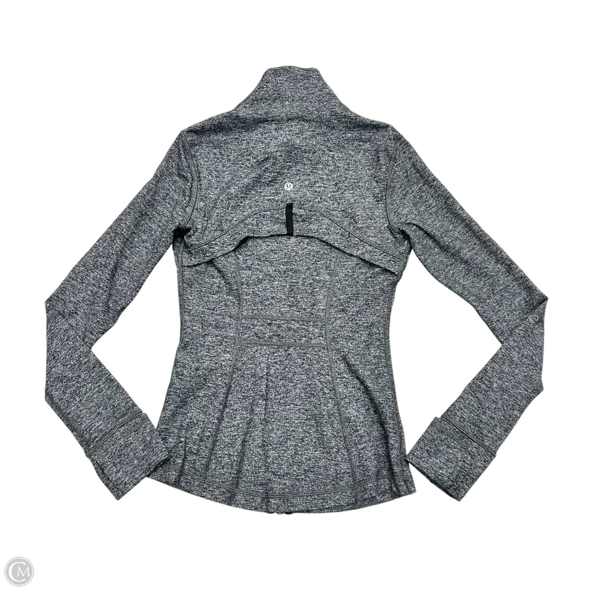 Athletic Jacket By Lululemon In Grey, Size: S